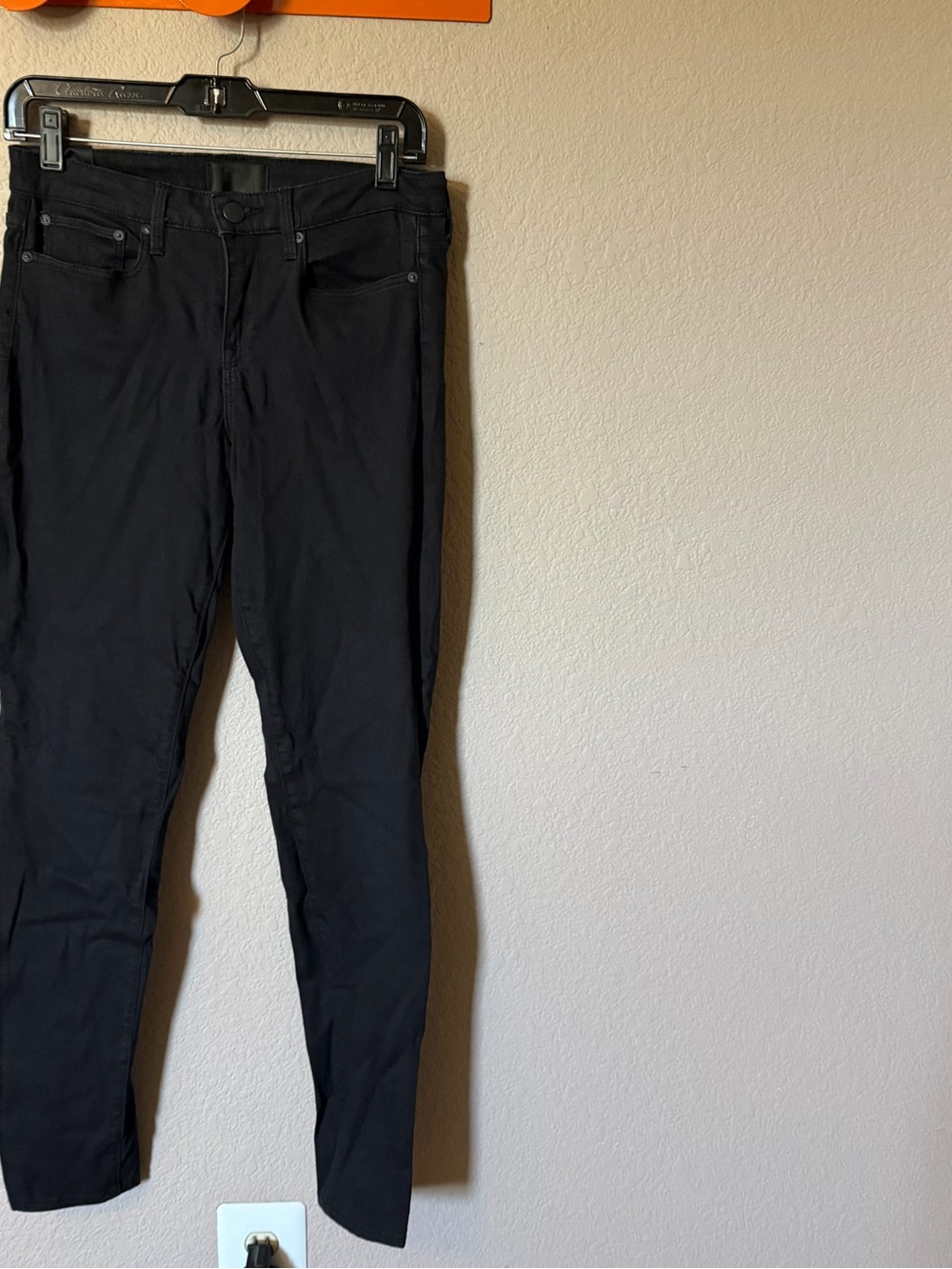 VINCE Womens 28 Riley Black Skinny Jeans Soft Stretch Midrise